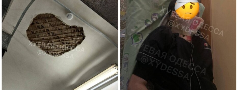 У одеському коледжі обвалилася стеля: у студента струс та травма хребта