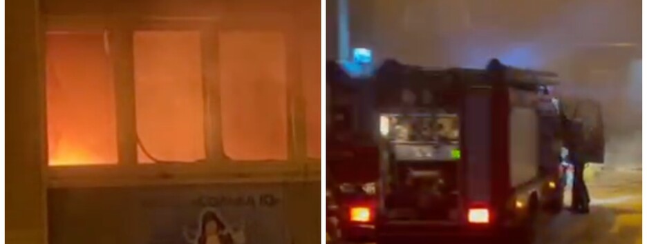 Загорелась гирлянда: в Киеве огонь охватил квартиру (видео)