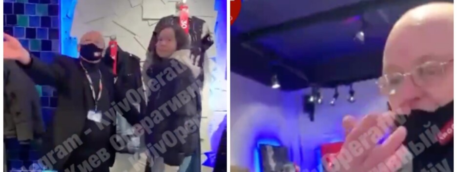 В Киеве посетитель магазина без маски разбил голову охраннику (видео)