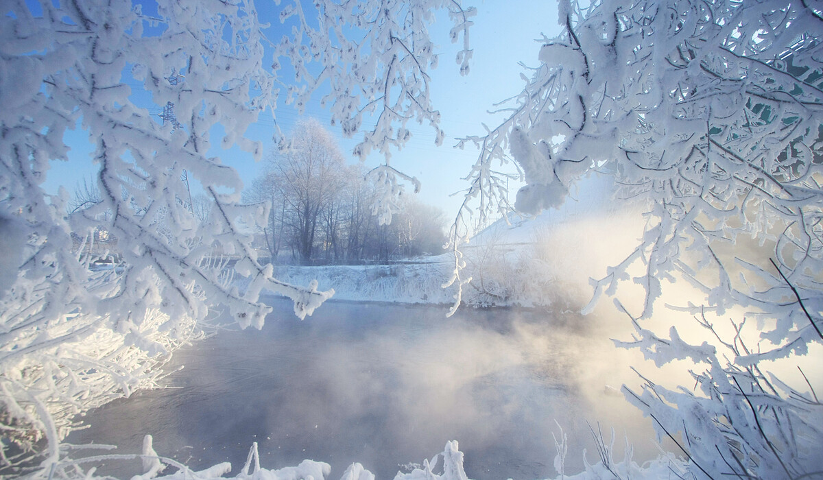 Сильный мороз фото