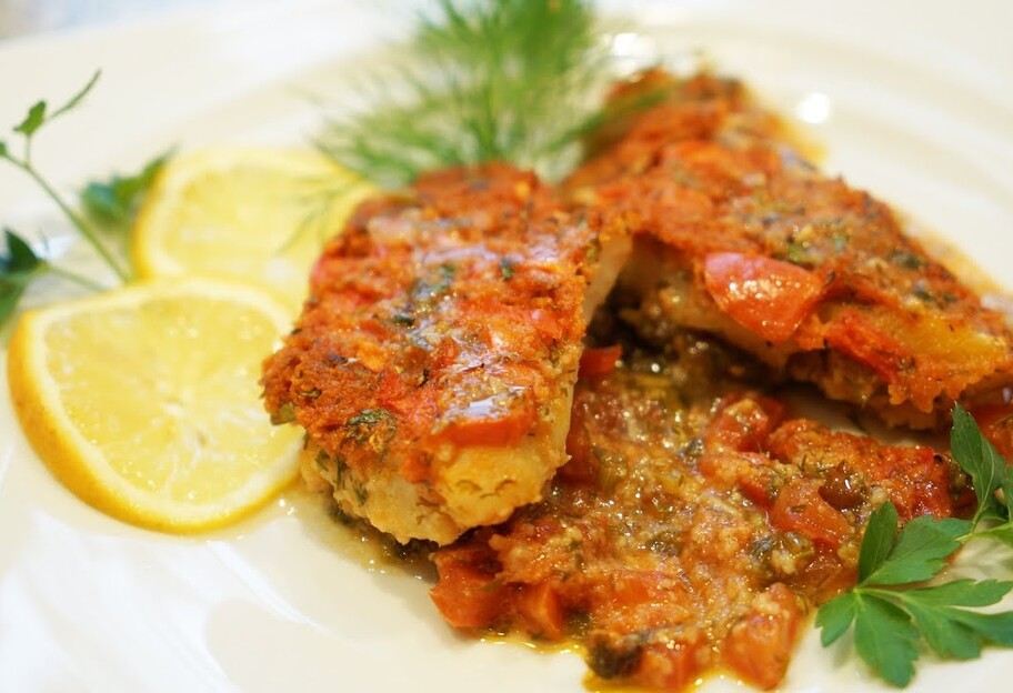 Рыба по-гречески - рецепт з білої риби на Новий рік чи Різдво - фото 1