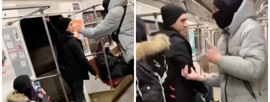 Поездка могла стать последней: в Киеве мужчина на ходу открыл двери вагона метро (видео)