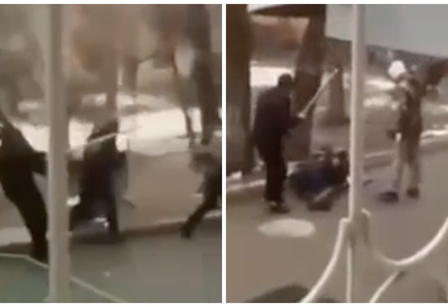 Протесты в Казахстане - на видео попало избиение полицейского - фото 1