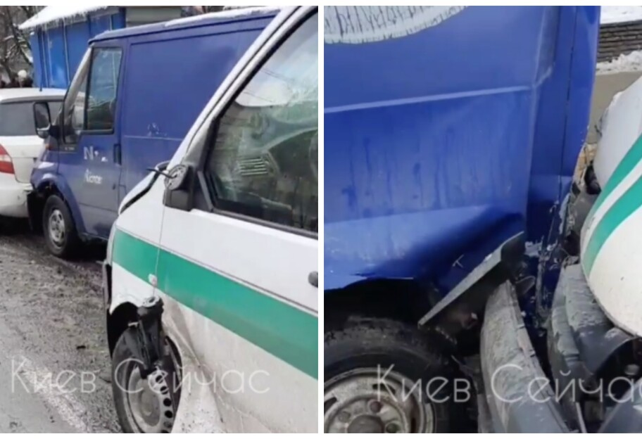 ДТП у Києві - постраждали п'ять машин - відео - фото 1