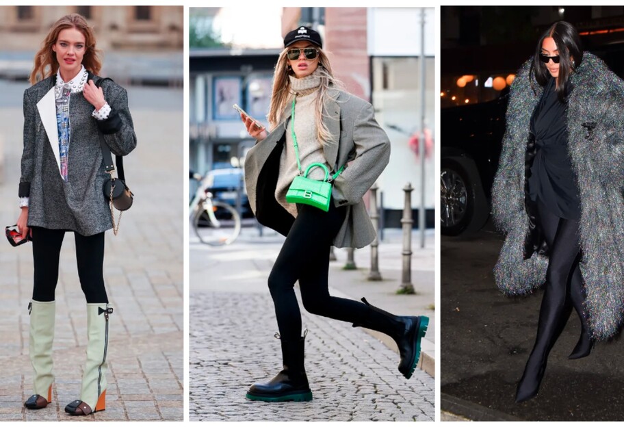 Легінси взимку - як і з чим їх можна носити, приклади з фото - фото 1