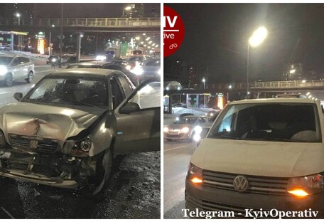 Без прав и подшофе: в Киеве водитель на чужом авто устроил ДТП (фото)