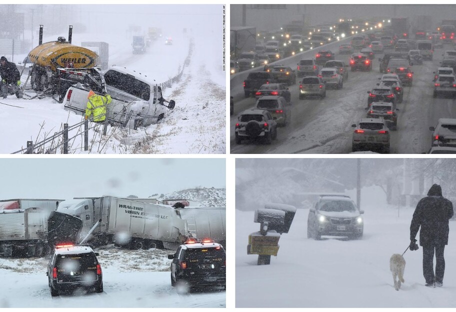 Зимний шторм в США - аварии, отмененные авиарейсы, населенные пункты без электричества - фото - фото 1