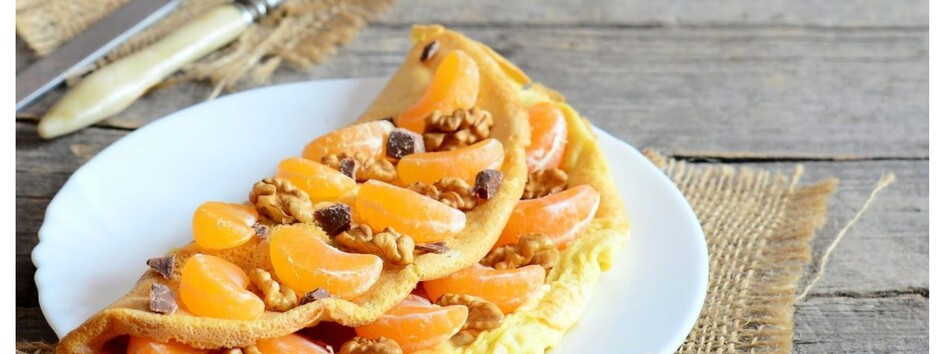 Готуємо омлет з мандаринами та горіхами - ви здивуєтеся, як смачно 