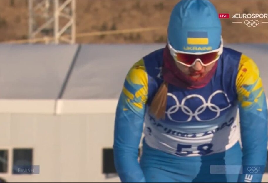 Олімпійські ігри 2022 - Вікторія Олех розбила обличчя на скіатлоні, фото - фото 1