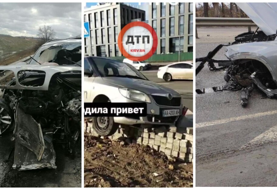 Три ДТП у Києві та області - водії Mercedes, Skoda та BMW не впоралися з керуванням - фото - фото 1