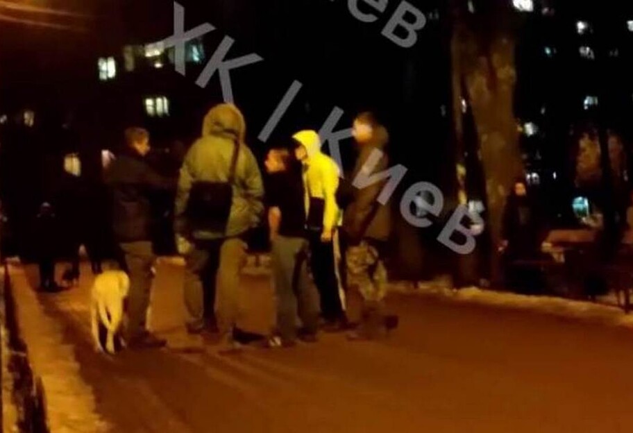У Києві натовп хлопців побив чоловіка з собакою, відео  - фото 1