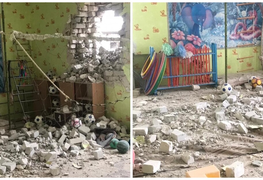 Станицю Луганську обстріляли бойовики, снаряд потрапив у дитсадок - фото - фото 1