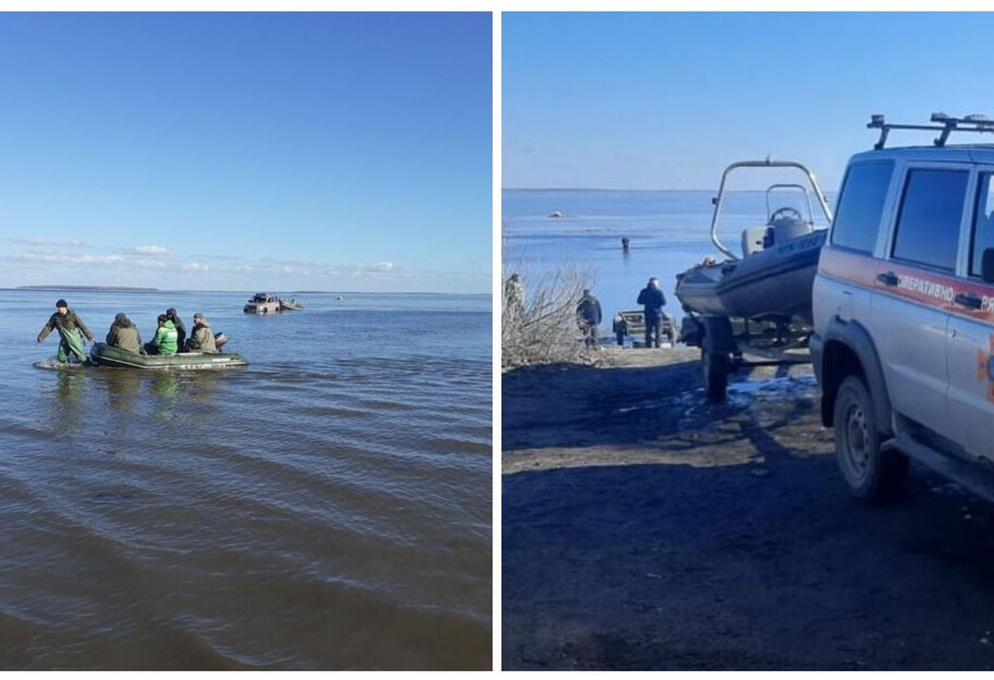 В Золотоношском районе Черкасской области на Днепре откололась льдина с 8 рыбаками - фото - фото 1