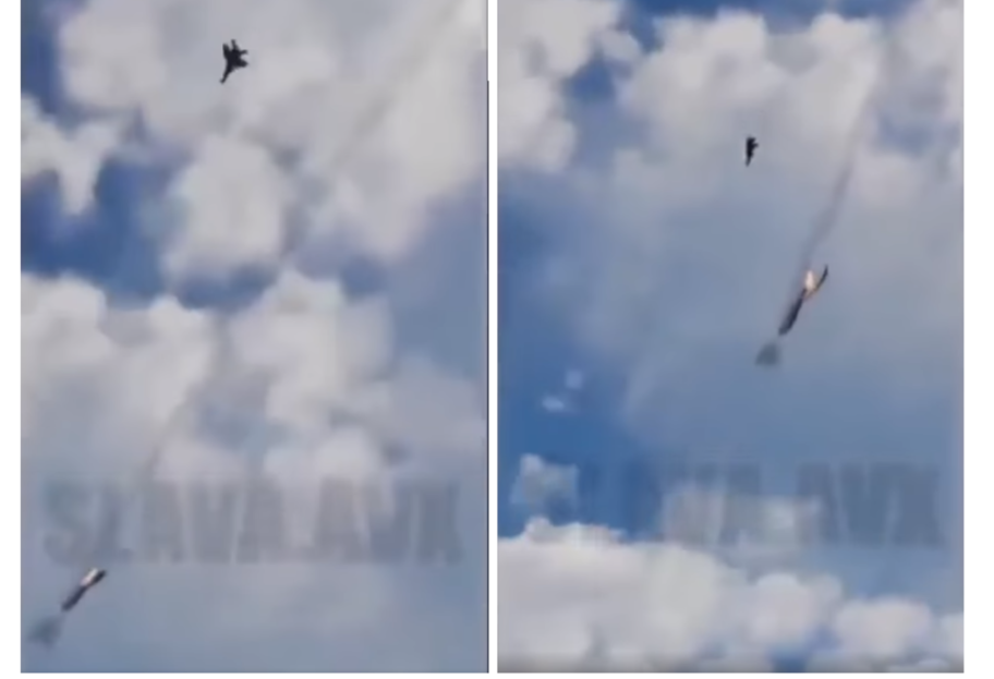 Війна з Росією - з'явилися кадри знищення ворожого літака - відео - фото 1