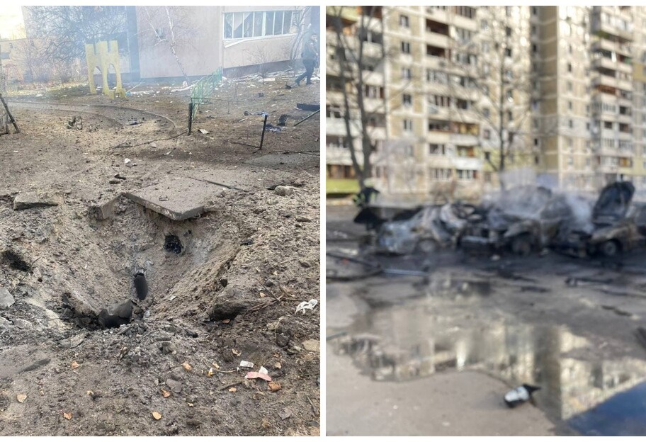 Взрыв в Киеве - сгорели семь автомобилей, есть пострадавшие - фото - фото 1