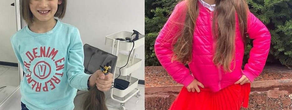 На Прикарпатье 8-летняя девочка продала волосы, чтобы помочь армии