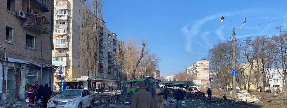 З'явилося відео наслідків від збитої ракети над Києвом: є жертва