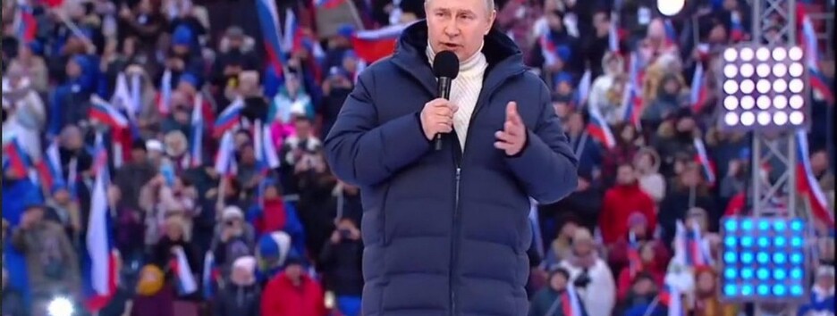 Путин выступил на концерте в честь годовщины аннексии Крыма: главные заявления по Украине