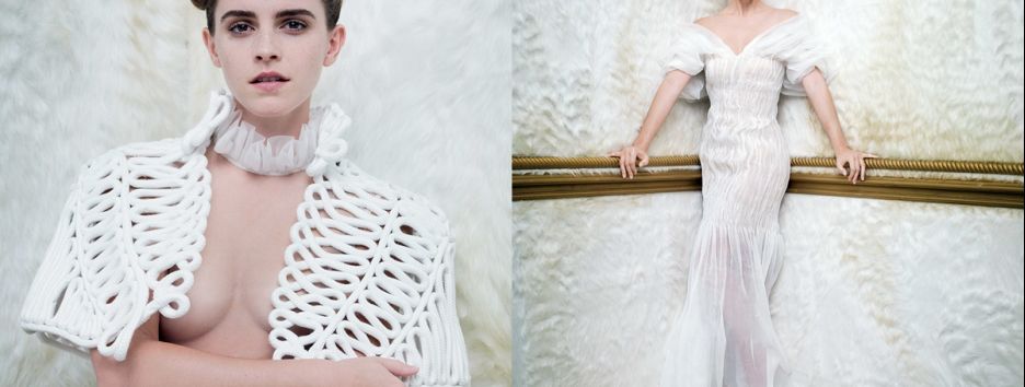 Эмму Уотсон обвиняют в лицемерии из-за фото топлес для Vanity Fair