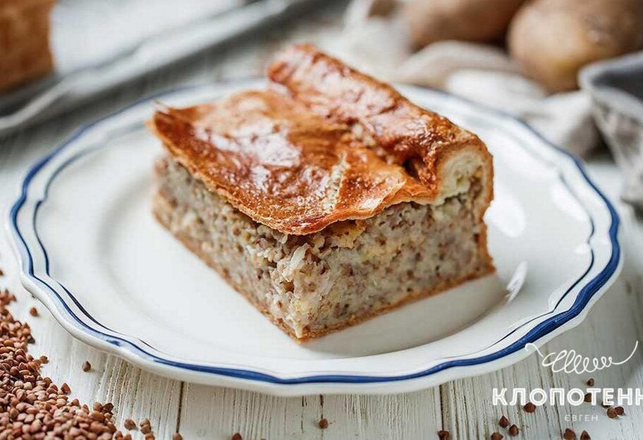 Яворівський пиріг з гречкою та картоплею - покроковий рецепт з фото - фото 1