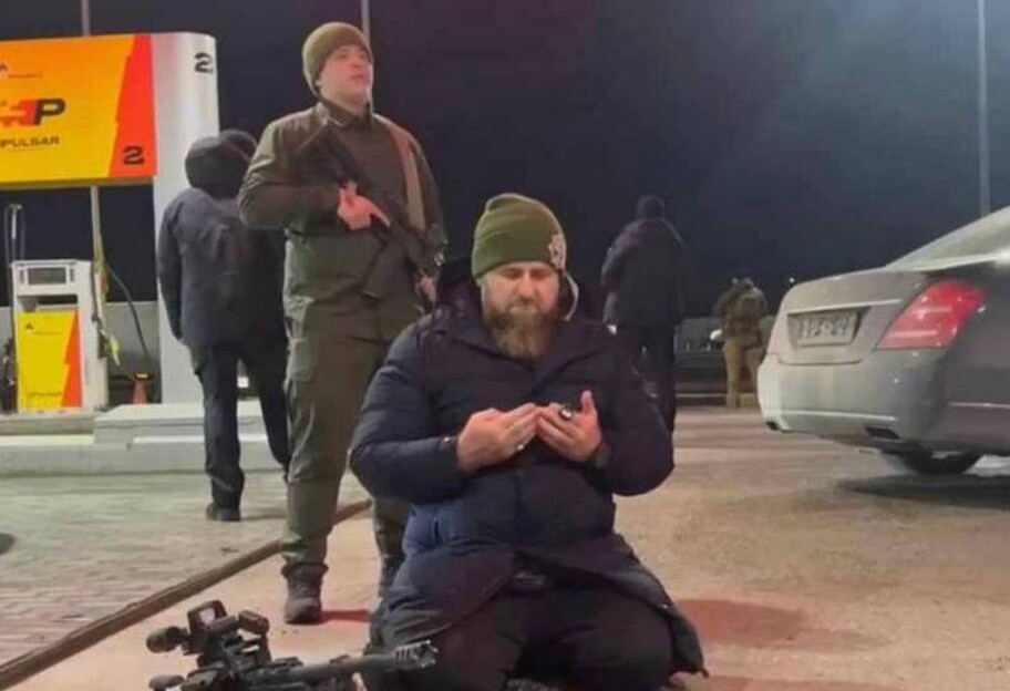 Рамзан Кадыров молится на заправке в Украине - новый фейк российский пропагандистов, фото  - фото 1