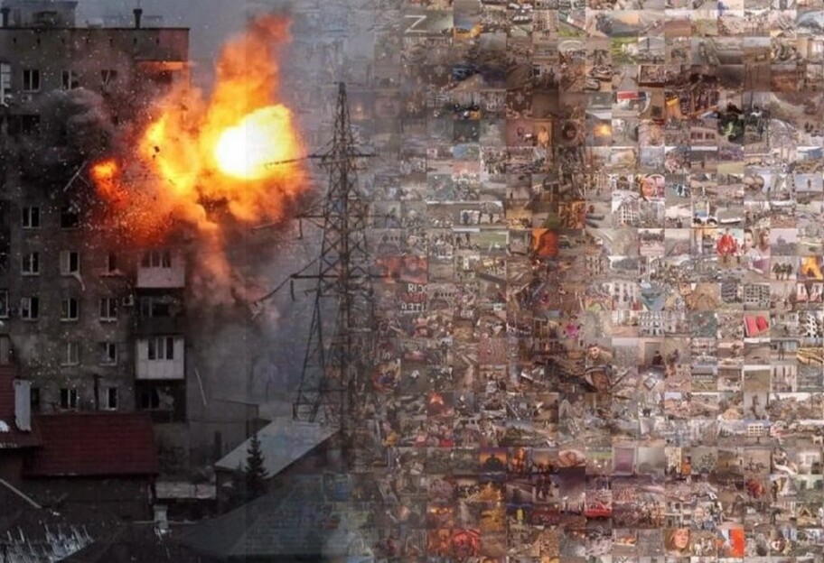 Портрет Путина - фотограф Павел Крично создал его из скриншотов войны - фото 1