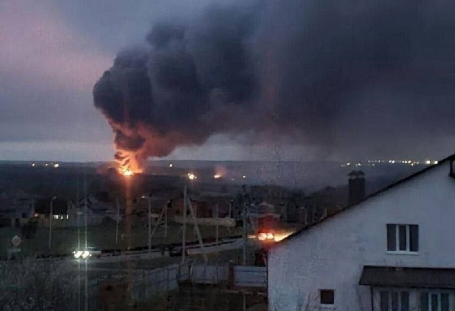 Пожар в Белгородской области РФ 27 апреля - загорелся склад боеприпасов - фото 1