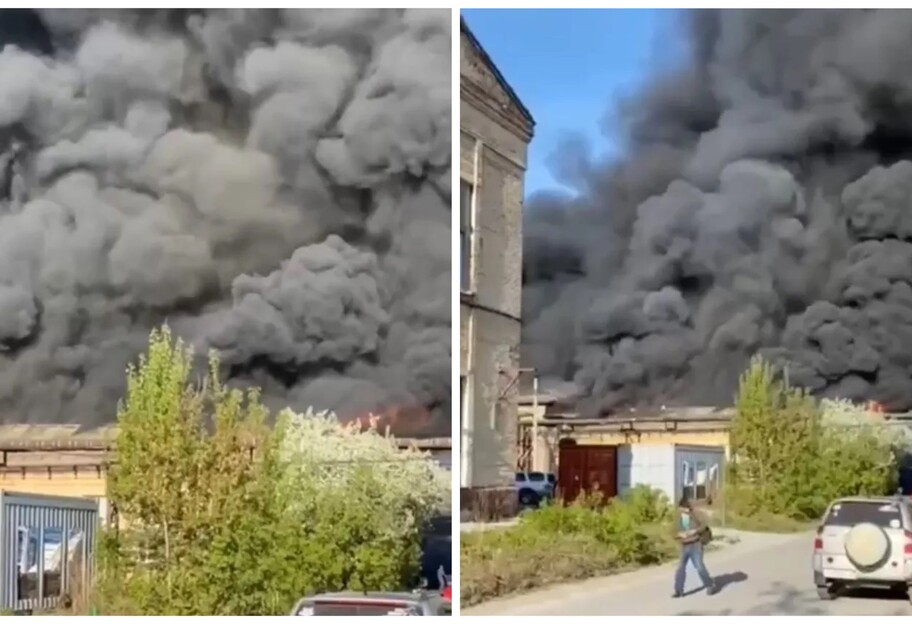 Пожар химзавода в Новосибирске 17 мая - огонь тушать 10 бригад, видео  - фото 1