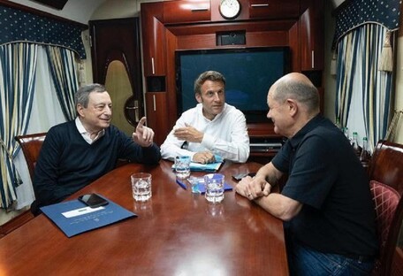 Шольц, Макрон та Драгі в українському потязі: все складніше, ніж здається