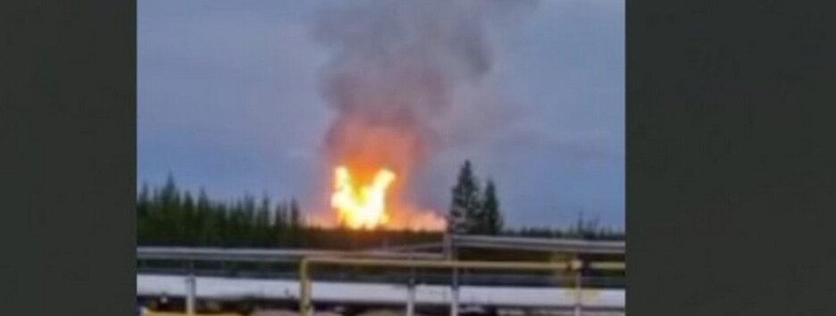 В России пожар на крупнейшем месторождении газа (видео) 