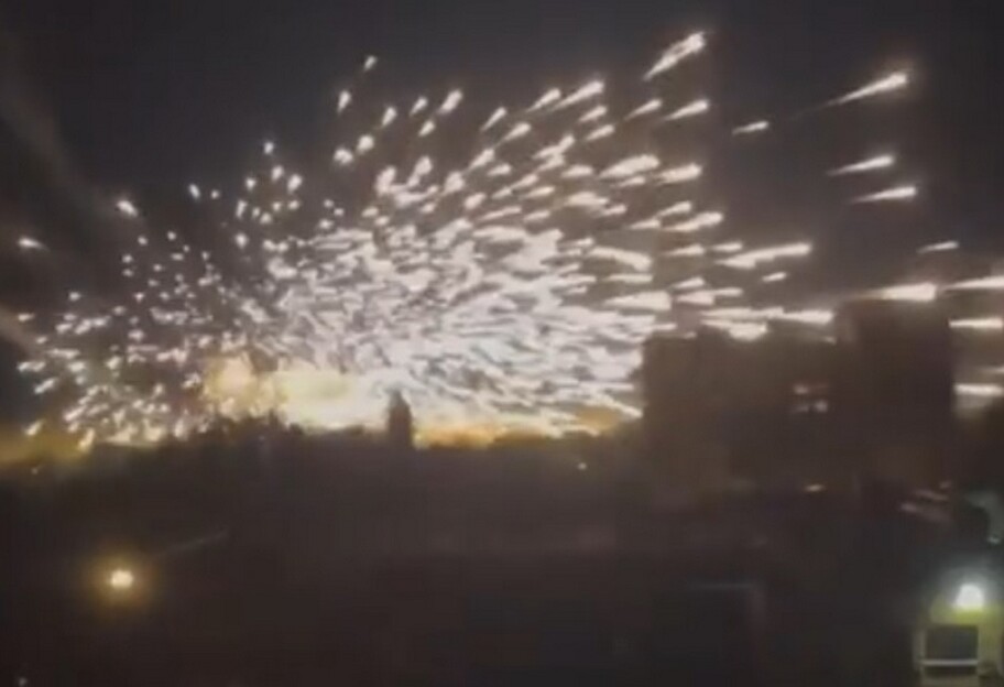 В Алчевске взорвалась вражеская ракета - ее развернуло в небе, видео  - фото 1