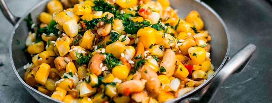 Овощная закуска к ужину: рецепт кукурузы по-болгарски 