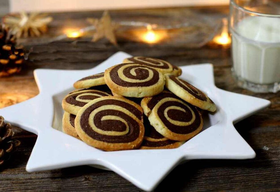 Спиральное печенье в духовке - пошаговый рецепт - фото 1