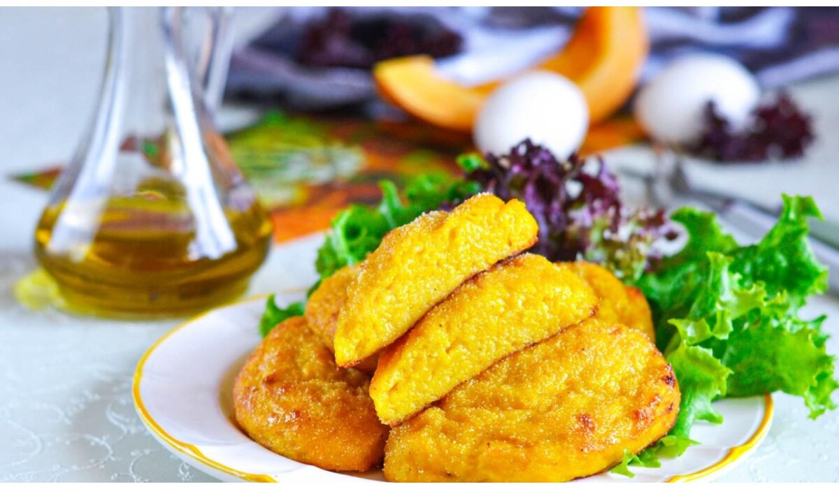 Полезная закуска: рецепт хрустящих тыквенных котлет без мяса фото