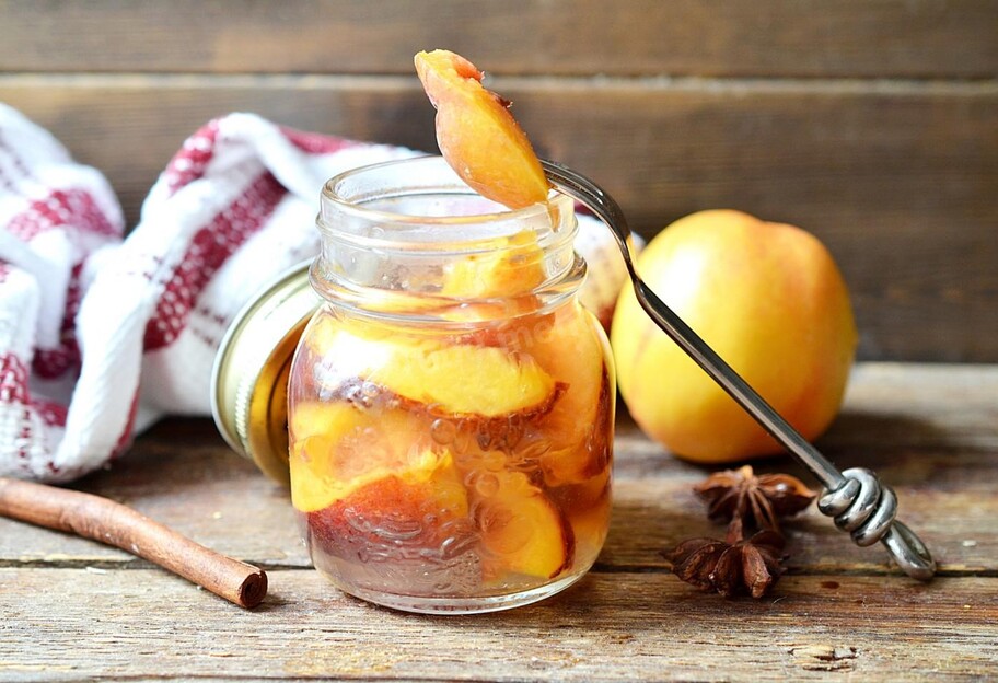 Консервированные персики без сахара - пошаговый рецепт  - фото 1