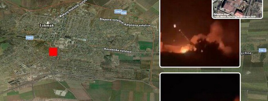 ВСУ разбомбили склад БК оккупантов в Запорожской области (видео)