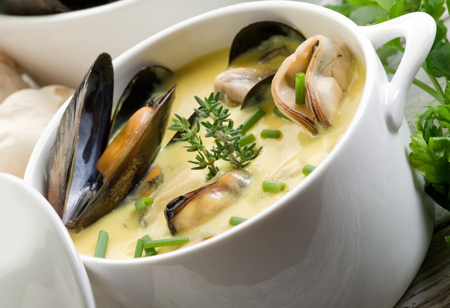 Суп з мідіями - готуємо страву з морепродуктів - рецепт - фото 1