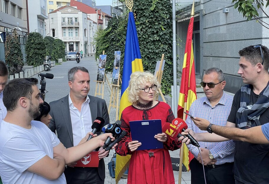 В Северной Македонии открыли украинскую аллею, фото - фото 1