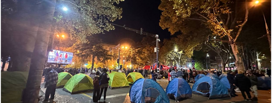 Протесты в Грузии: оппозиция объявила бессрочную акцию протеста из-за результатов выборов