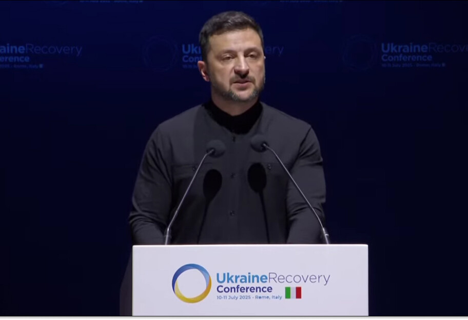 Зеленський на конференції в Римі: росія відповіла на зусилля з відновлення України нічною атакою з 400 дронів - фото 1