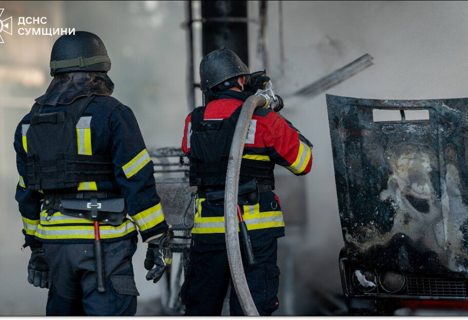 Российский удар по АЗС в Сумах: в результате атаки пострадал мужчина - фото 1