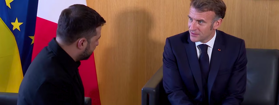 Зеленский встретился с Макроном накануне 