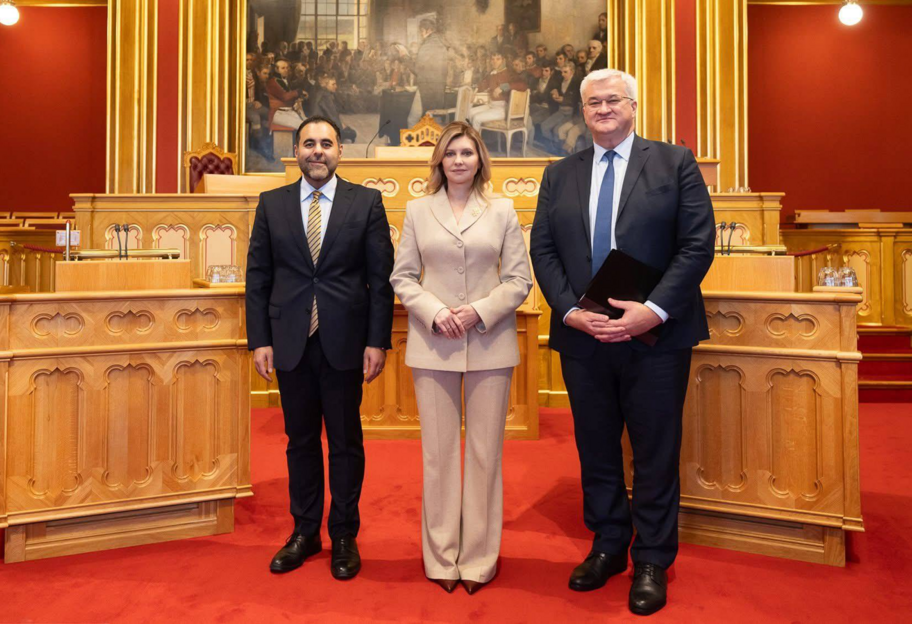 Голова МЗС та перша леді України зустрілися з президентом парламенту Норвегії - фото 1