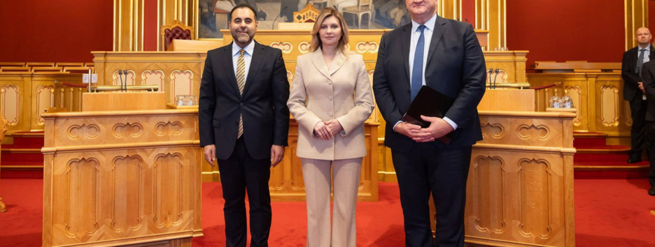 Голова МЗС та перша леді України зустрілися з президентом парламенту Норвегії