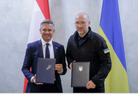 Україна та Австрія підписали меморандум про співпрацю у сфері відновлювального водню