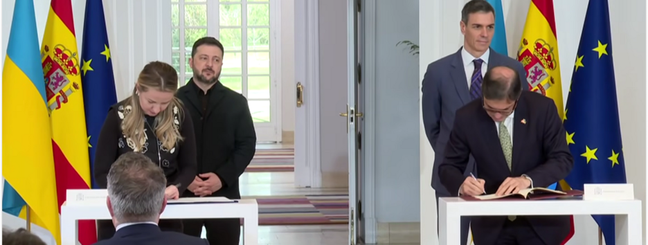 Украина и Испания подписали двусторонние соглашения во время визита Зеленского