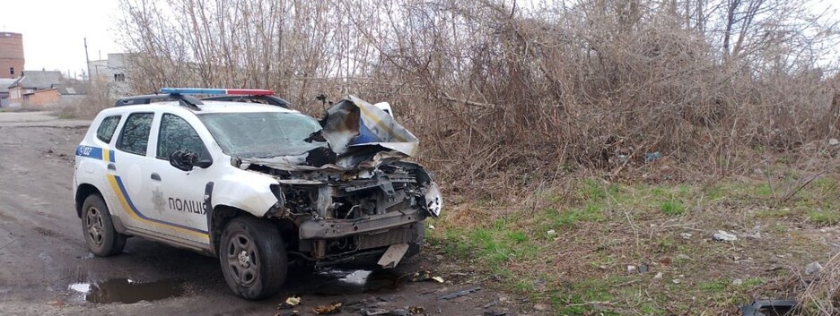 Войска России дроном атаковали полицейский автомобиль на Сумщине