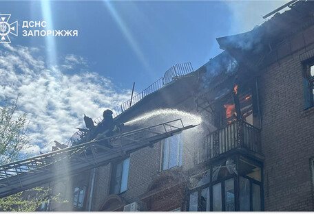 Утром россияне атаковали Запорожье: есть пострадавшие и пожары (фото, видео)
