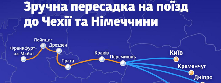 С 1 августа "УЗ" запустит новый ночной поезд "Перемышль - Франкфурт-на-Майне"