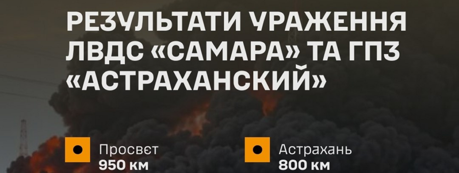 У Генштабі повідомили результати уражень ЛВДС "Самара" та ГПЗ "Астраханский"